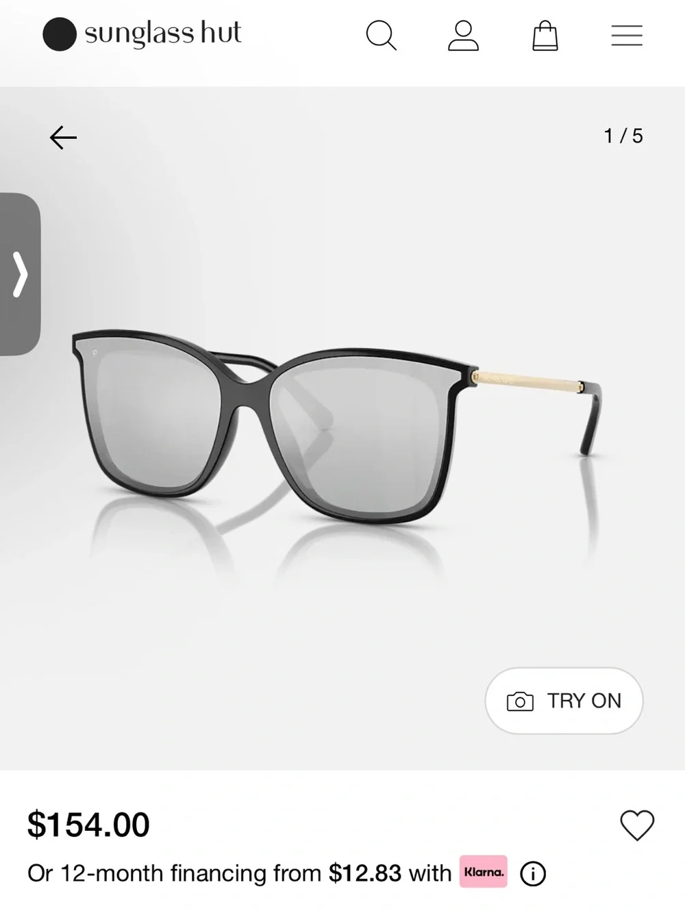 Michael Kors black sunglasses